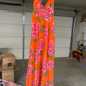 Long floral dress